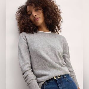 Everlane Classic Crew Cashmere Gray Sweater